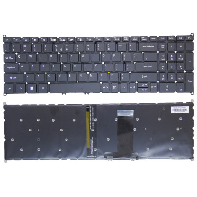Acer ConceptD 3 CN315-71, CN315-71P, black backlit US keyboard