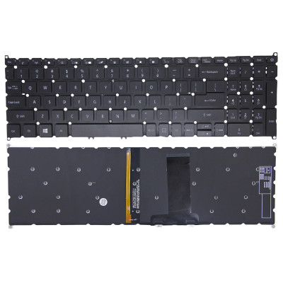 Acer ConceptD 3 CN315-71, CN315-71P, black backlit US keyboard OEM