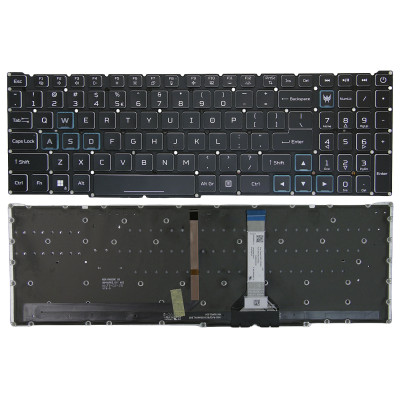 Acer Nitro 5 AN517-42 AN517-55 blue backlit slim US keyboard