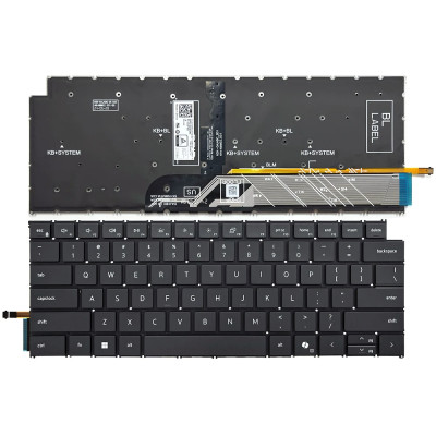 Dell P132F P133F, P185G, P186G, P187G, P190G, P197G, P198G, black backlit US keyboard AI