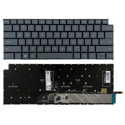 Dell P132F P133F, P185G, P186G, P187G, P190G, P197G, P198G, blue backlit US keyboard