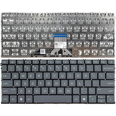 HP OmniBook 14-he, 14-fp, 14t-fr, 16-au, 16-bf, 16-fb, US keyboard gray