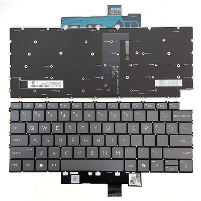 HP OmniBook Ultra 14-FD, 14T-FH, Flip 14-FH, backlit US keyboard gray HP OmniBook Ultra 14-FD, 14T-FH, Flip 14-FH, backlit US keyboard gray