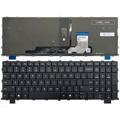 HP OmniBook X Flip 2-in-1 16t-cb 16z-cc backlit US keyboard black
