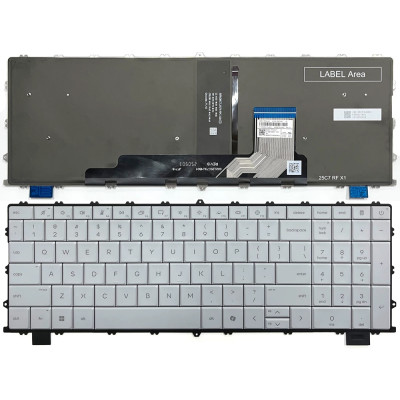 HP OmniBook X Flip 2-in-1 16t-cb 16z-cc backlit US keyboard white