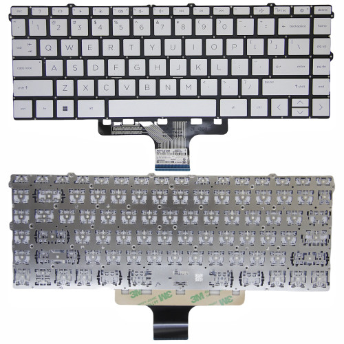 HP Envy x360 15-EW, 15-EY, 15Z-EY silver US keyboard