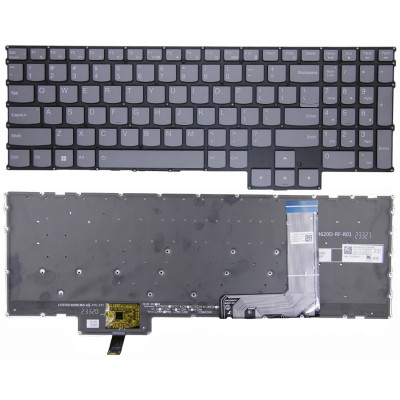 Lenovo Legion 7 16IRX9 - Type 83FD, gray RGB backlit US keyboard