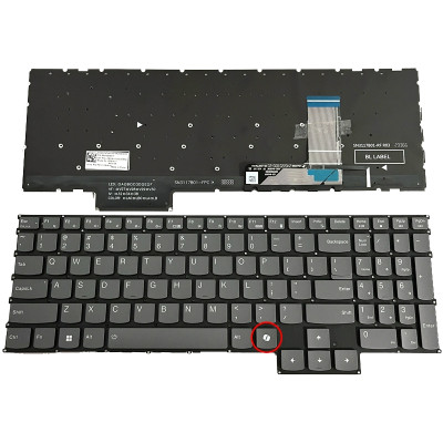 Lenovo Legion 7 16IRX9 - Type 83FD, gray backlit US keyboard AI Lenovo Legion 7 16IRX9 - Type 83FD, gray backlit US keyboard AI