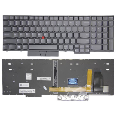 Lenovo ThinkPad T15 Gen 1, T15 Gen 2, P15s Gen 1, P15s Gen 2, gray backlit US keyboard original Lenovo ThinkPad T15 Gen 1, T15 Gen 2, P15s Gen 1, P15s Gen 2, gray backlit US keyboard original