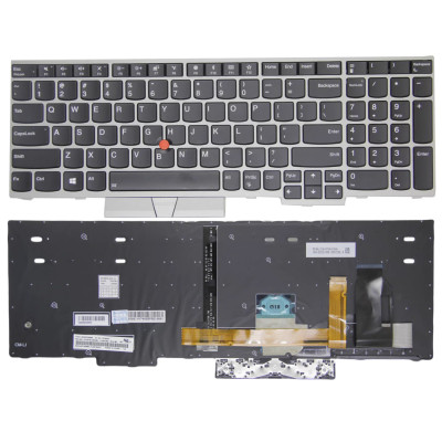 Lenovo ThinkPad T15 Gen 1, T15 Gen 2, P15s Gen 1, P15s Gen 2, silver backlit US keyboard original Lenovo ThinkPad T15 Gen 1, T15 Gen 2, P15s Gen 1, P15s Gen 2, silver backlit US keyboard original