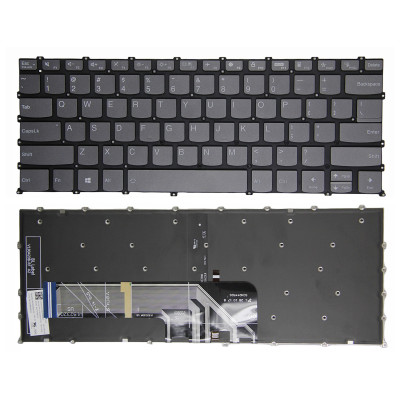 Lenovo ideapad 3 14ABA7, 5 14ABA7, 5 Pro-14ITL6, F10 lock gray backlit US keyboard